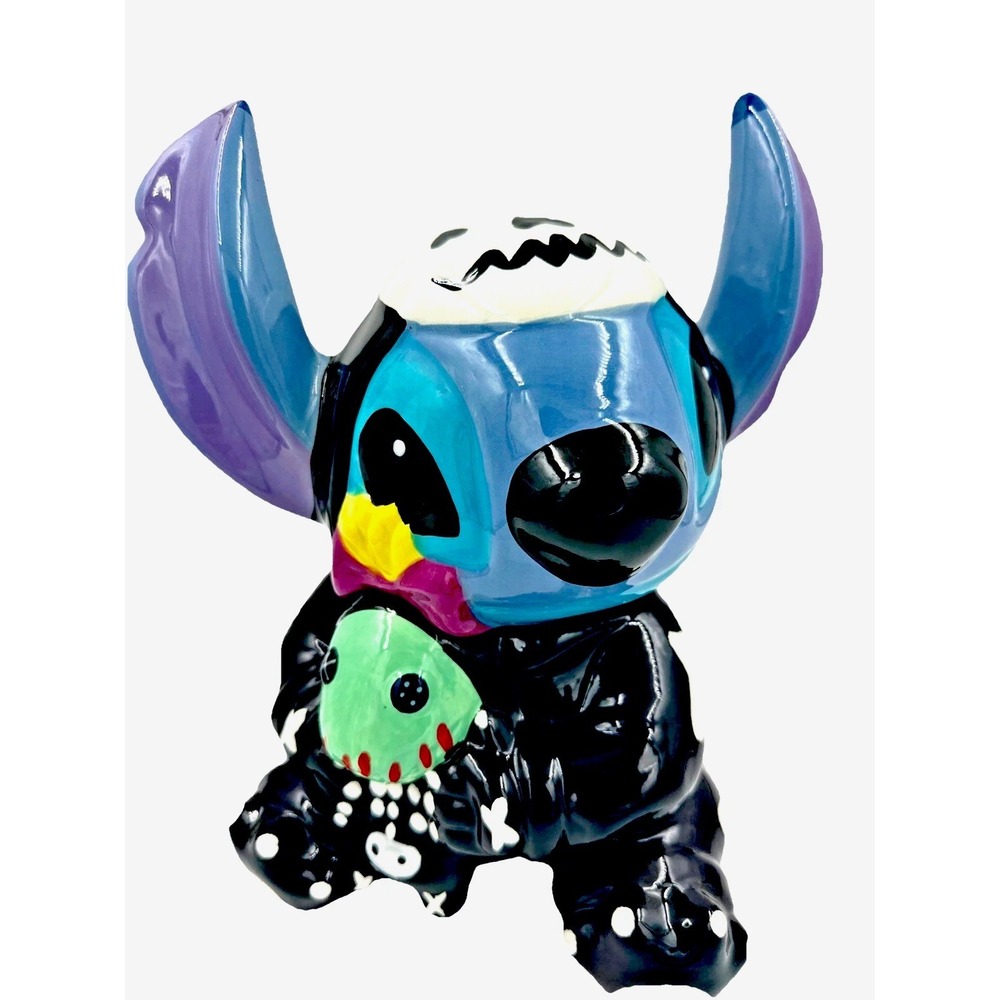 Zrike Brands Disney Stitch & Scrump Ceramic Cookie Jar Lilo Stitch Hand Painted